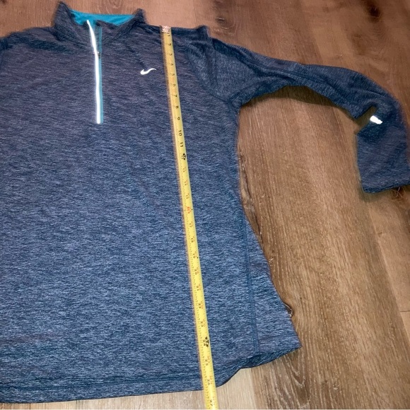 Nike Women's Running Dri-Fit Quarter Zip Pullover Granite Blue | Size Large - Picture 8 of 11